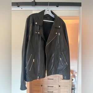 Men’s Leather Jacket - Lamarque - Size L